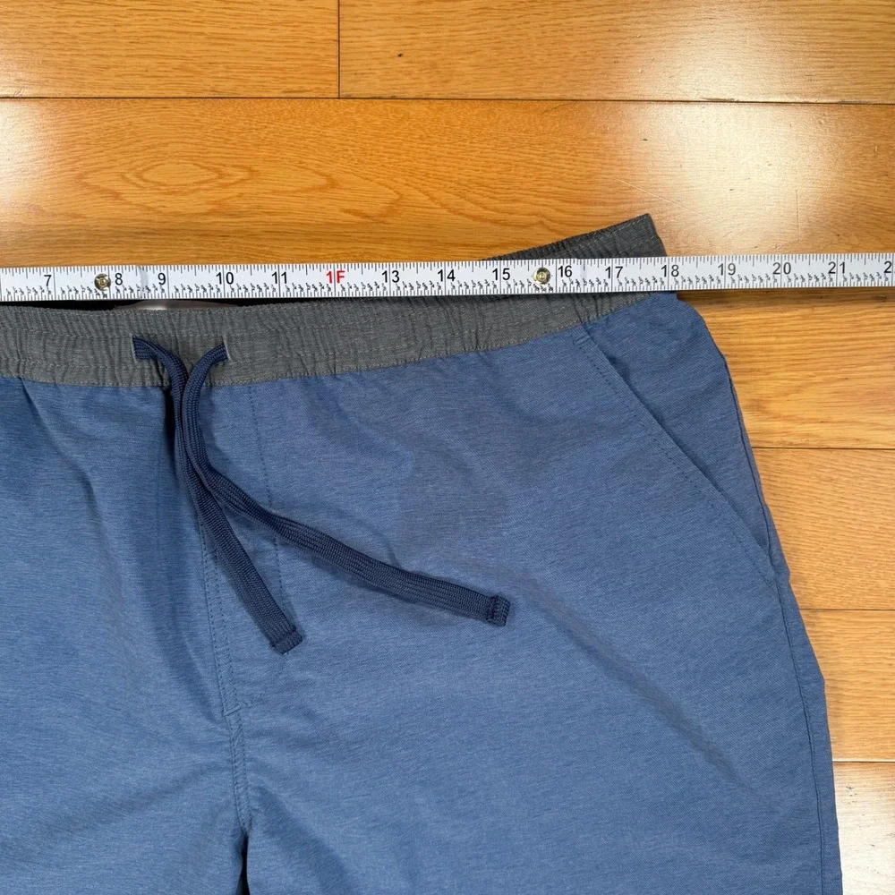 Deus‎ Ex Machina Mens Blue Heather Board Shorts Swim Trunks XXL Elastic Waist